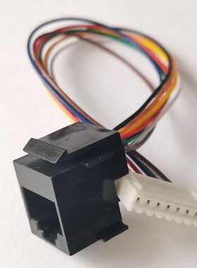 XH2.54 8芯线转网口线可视对讲门铃648K水晶头母座RJ45插座连接线