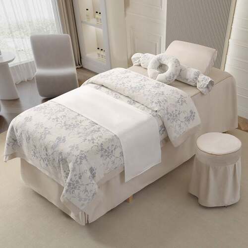 新款瑞典绒美容床罩四件套按摩采耳床套高级美容院洗头床罩