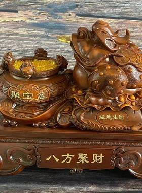 招财金蟾 旺财貔貅 特大落地摆件 树脂工艺品 开业家居装饰礼品