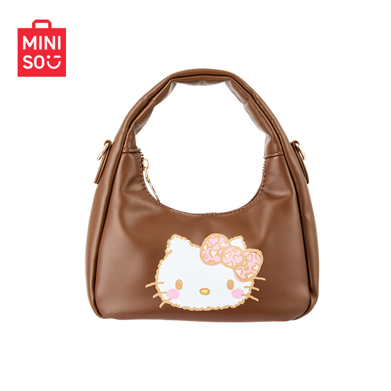 MINISO名创优品三丽鸥家族豹纹系列饺子包保龄球包腋下包波士顿包,箱包皮具/热销女包/男包,波士顿包,淘宝优惠券,粉丝福利购,淘宝优惠卷