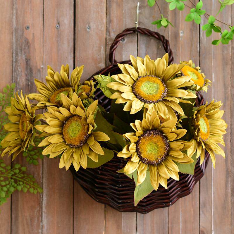 田园客厅阳台墙面装饰挂花饭厅酒吧墙壁创意挂件客厅墙上壁挂饰品