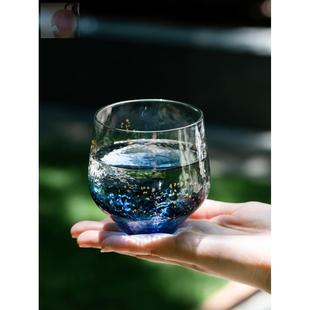 玻璃水杯女夏季 清酒杯子日式 高颜值精致喝酒杯家用威士忌杯男茶杯