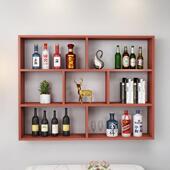 饭厅酒柜酒店专用酒架壁挂柜书架置物架墙上隔板装 饰饭店多层酒柜