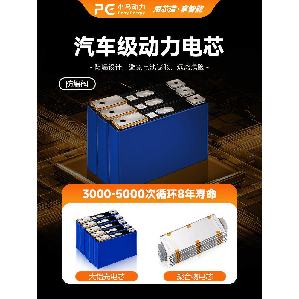 小马动力三轮车电动车锂电池四轮电瓶车大容量蓄电池60v72v48v伏