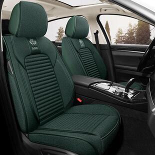 全包主驾驶位汽车座套单个司机专用椅罩亚麻布艺四季通用单片坐垫
