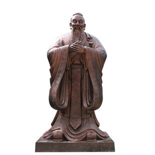 孔夫子玻璃钢人物雕塑制作厂家园林大型校园落地铸铜雕像景观定制
