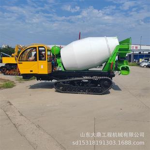 履带运输车 新款 小型水泥罐车 履带式 全地形通用 混凝土搅拌车