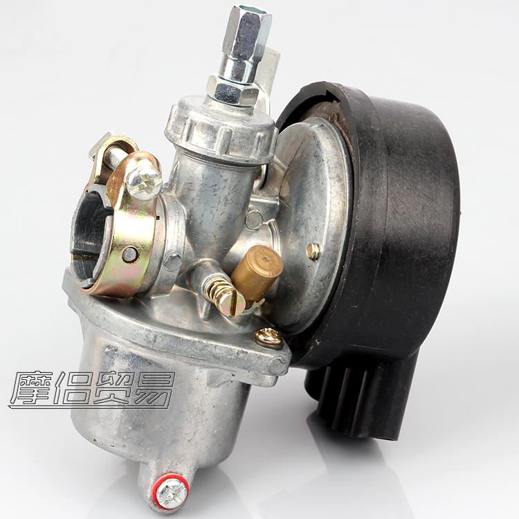 迷你摩托车自行车配件 两冲程50CC 60CC 80CC黑色化油器带空滤器