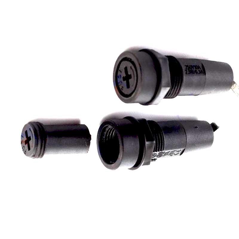 保险丝座 OP520 5*20保险管座 十字型保险座 250V10A 开孔12mm