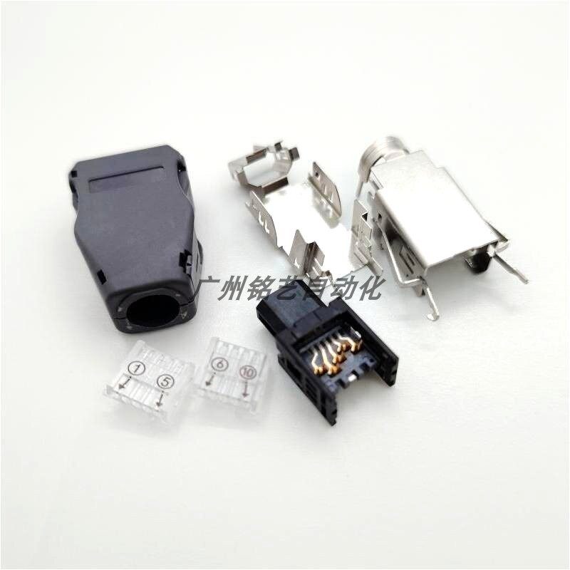 国产连接器兼容西门S200伺服电机编码线驱动侧接头IX连接器0DE61