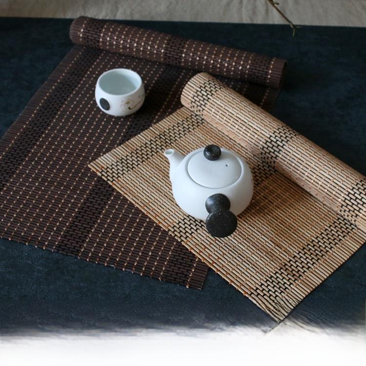 茶席竹席竹帘 茶帘禅意 隔热茶垫功夫竹垫桌旗茶艺vO7Up2KY6m