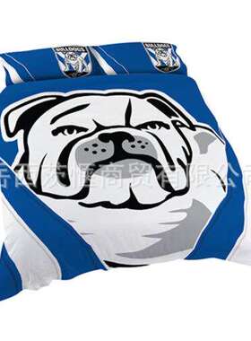 茨惬3D跨境三件套欧美尺寸墨尔本恶魔队AFL NRL 双人床被子亚马逊