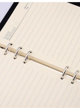 申士17825活页皮面笔记本 可折卸 扣环 a5笔记本活页 记事本活页