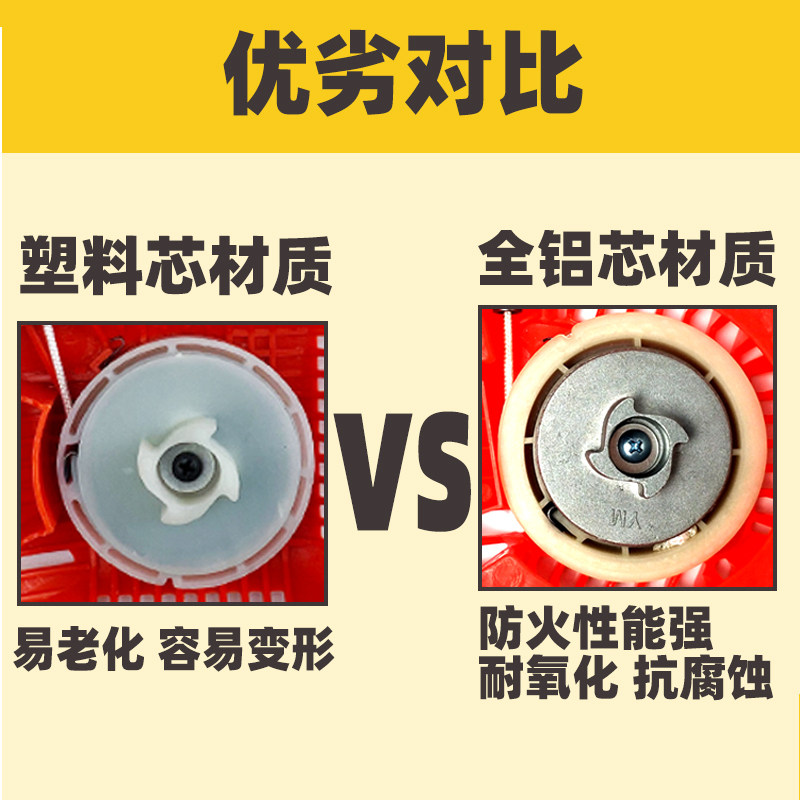 汽油锯拉盘通用链条锯启动器总成易起动加厚固博园林手拉器配件