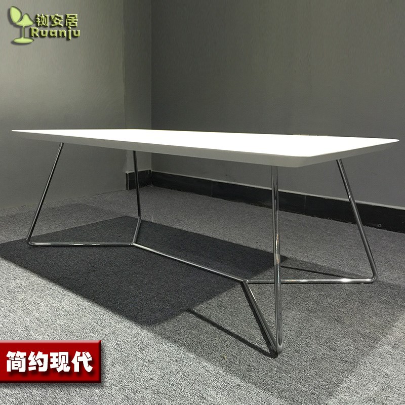 新款不锈钢广东省设计休闲办公沙发配套会客接待酒吧台桌C105白色