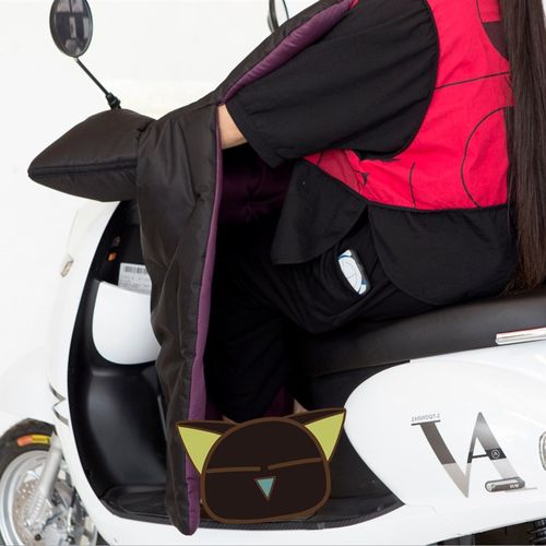 冬季大小电动摩托车连体挡风被双面防水踏板护膝保暖男女四季防寒