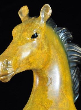 彩铜招财马摆件马到成功志在千里家居客厅酒柜玄关装饰品乔迁礼品