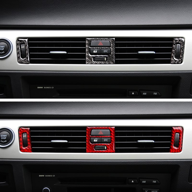 宝马老3系E90改装碳纤维仪表出风口面板贴E92E93内饰配件汽车中控