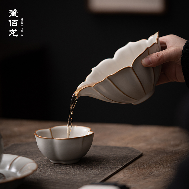 柏韵邱卫国汝窑公道杯加厚茶海分茶器公杯倒茶器功夫茶具家用耐热