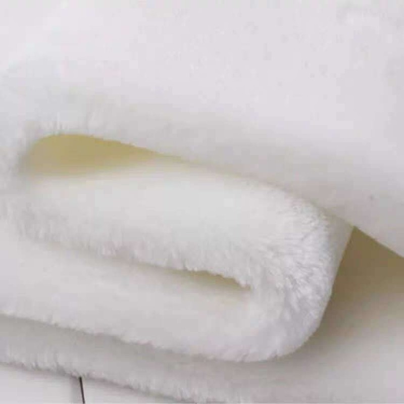 白色毛毛毯免费锁边铺毯珠宝眼镜柜台布展示垫布手机地摊布背景布