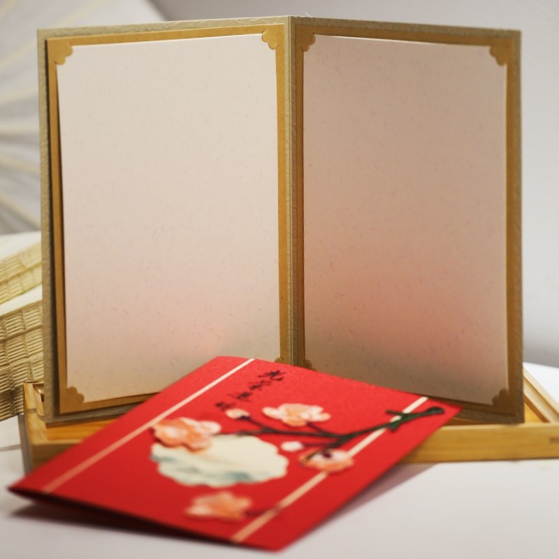 员工退休贺卡荣休纪念伴手礼品手绘定制邀请函商务感谢教师节生日