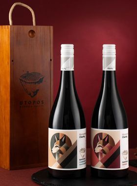 桶陈18个月 乌托邦顿悟副牌 巴罗萨西拉赤霞珠干红葡萄酒年货送礼