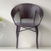 加大加粗加宽彷藤椅乘凉透气户外休闲 椅庭院阳台喝茶椅编织藤条