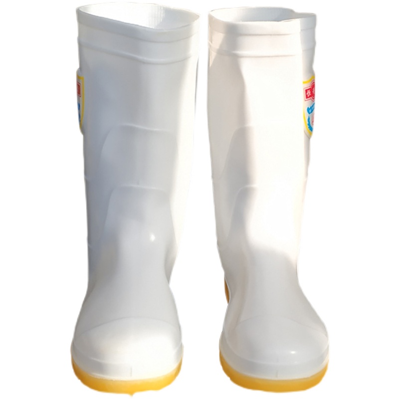 养殖场专用靴子喂猪鞋橡胶底防污雨靴中高筒冬季防护水鞋加厚防滑