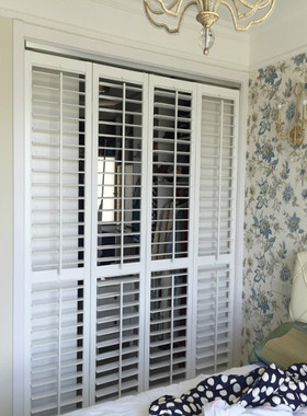 定做实木百叶门 厨房透气门 卫生间百叶门 活动百叶门 百叶折叠门