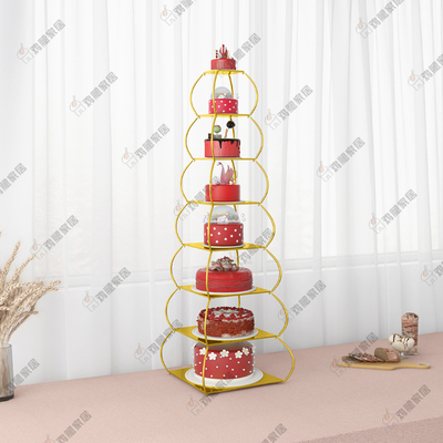 蛋糕架多层展示架生日寿宴酒店甜品台婚礼庆典蛋糕店橱窗模型架子