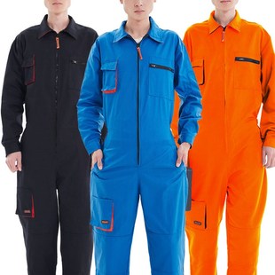 连体衣工作e服长袖套装男防尘污机汽维修高空作业喷漆装修劳保定