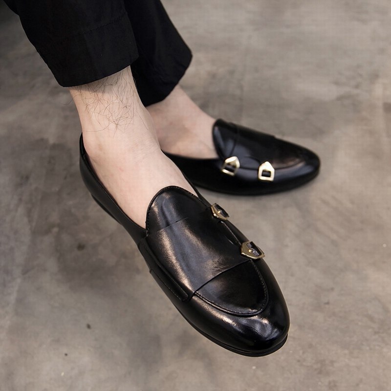 2021夏季新款英伦男士小皮鞋透气尖头套脚搭扣豆豆鞋夜店发型师潮,流行男鞋,乐福鞋（豆豆鞋）,淘宝优惠券,粉丝福利购,淘宝优惠卷