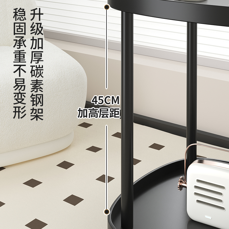 小茶几可移动沙发边几小推车牀头置物架家用现代简约阳台卧室桌子