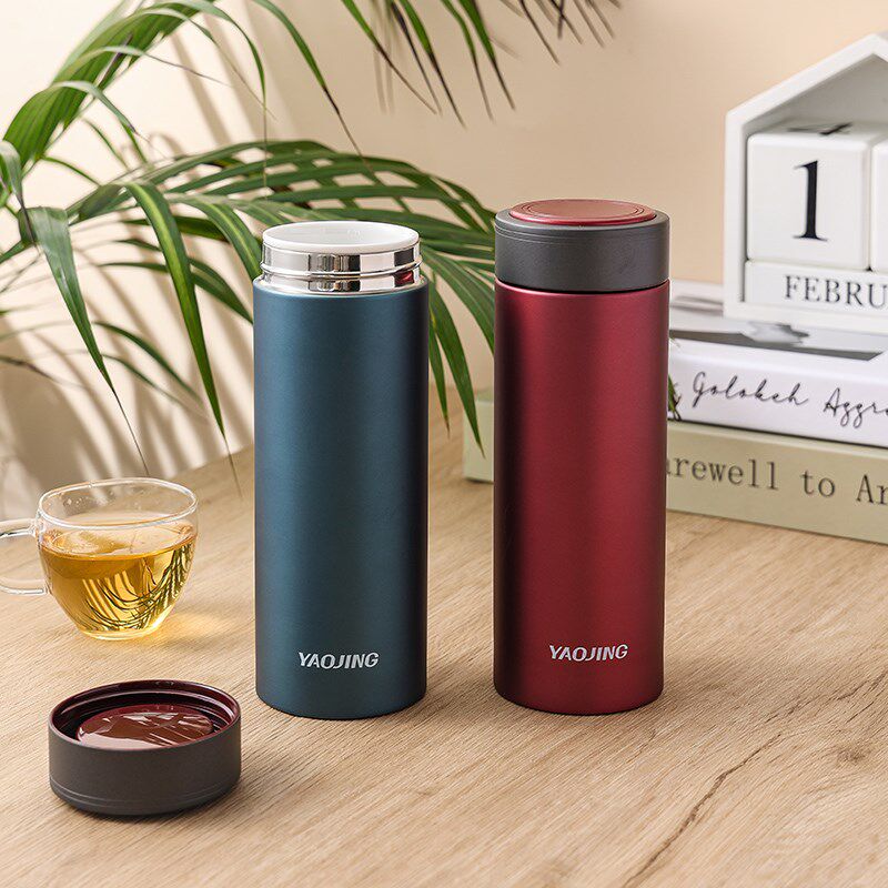 随行便携式真陶瓷骨瓷内胆女x生高颜值保温咖啡杯女士水杯精致高