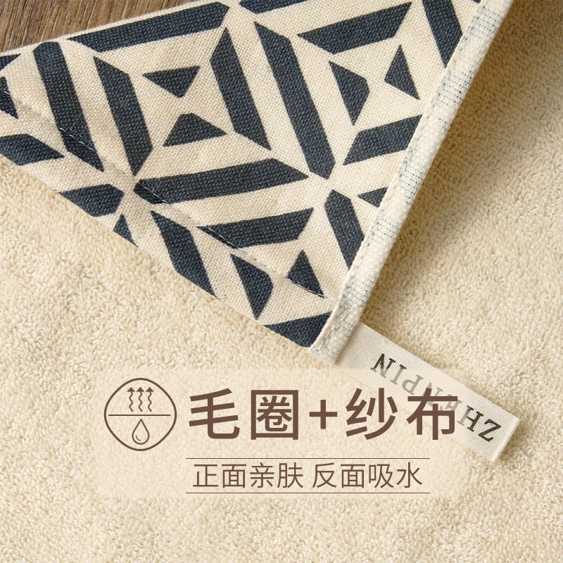 洗脸小毛巾方巾家用男士全棉100纱布棉纱吸水2024新款3条