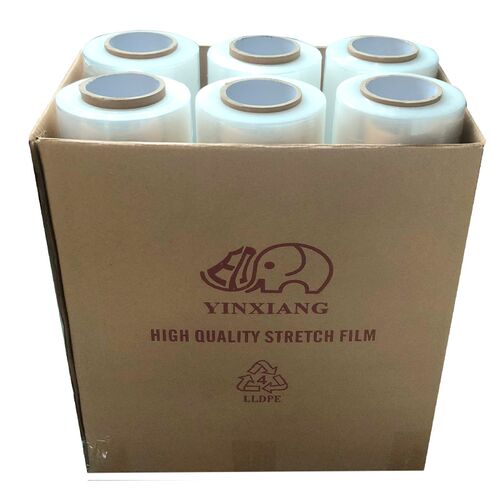 缠绕膜打包膜包装塑料薄围膜PE拉伸保护膜大卷工业保鲜膜45宽50宽