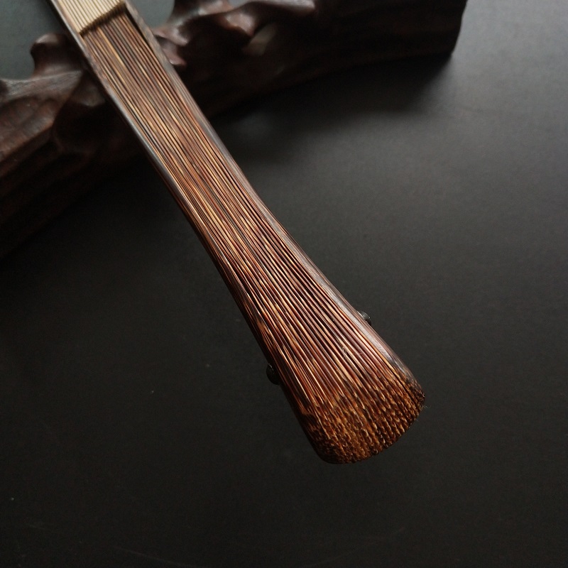 9.5寸全棕竹燕尾形折扇空白苏工超薄扇面鱼尾老艺人制金丝竹扇子