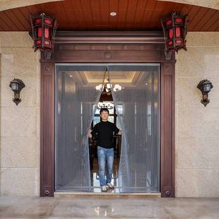 磁吸防蚊纱窗门帘防猫免打孔安装 魔术贴纱窗帘自粘家用窗纱网自装
