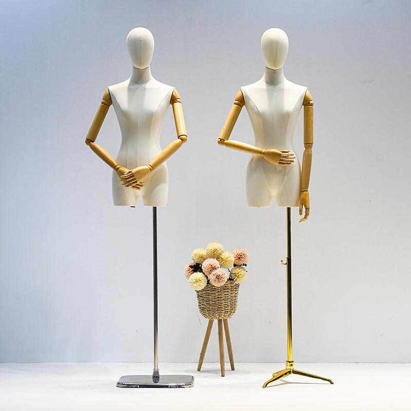 人偶道具韩挂件橱窗半身模特展示架服装店女模特锁骨架子小胸版手