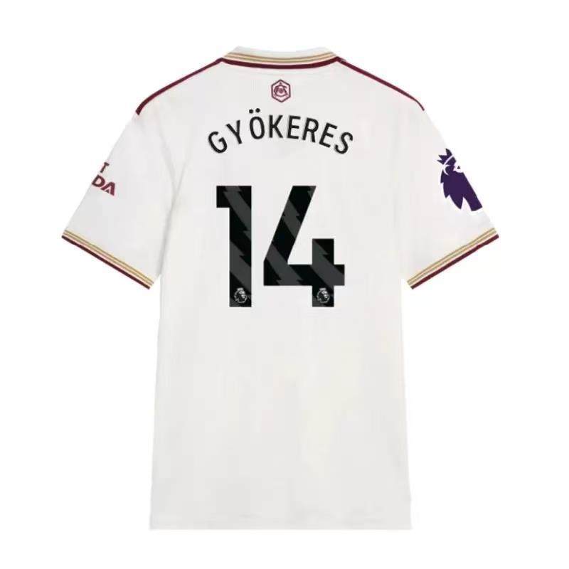 2526阿森纳第二客场球衣哈弗茨厄德高卡拉菲奥里赖斯短袖迷球员版