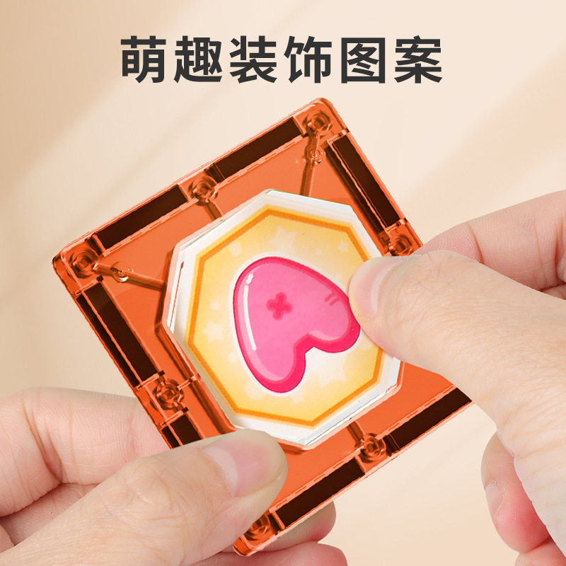 新款电动轨道滑道滚珠磁力片益智百变立体磁力拼图积木
