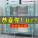 全钢架加厚简易衣柜家用卧室结实耐用出租房屋布艺组装 钢管挂衣橱