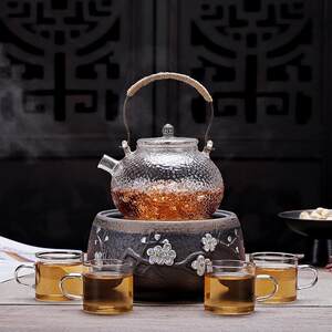 友尚煮茶器电陶炉整套耐热玻璃茶具套装蒸煮铁壶茶壶家用功夫茶具