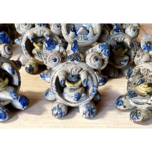 瓦猫云南元宝瓦猫手工陶瓷猫创意礼品开业小摆件大理巍山瓦猫