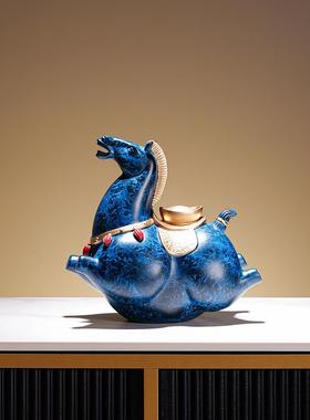 新中式马上有钱存钱罐办公室办公桌装饰摆件开业大吉生意兴隆摆件