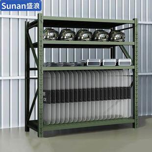 盛浪防暴盾牌架安保装备组合器材架货架中型200KG/层2000*600*200