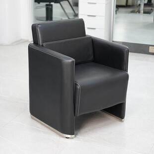 黑色美发店烫染椅子网红剪发椅子简约发廊椅子美容院座椅理发店椅