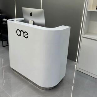 收银台店铺小型服装店吧台桌美容院美发店简约现代前台公司接待台