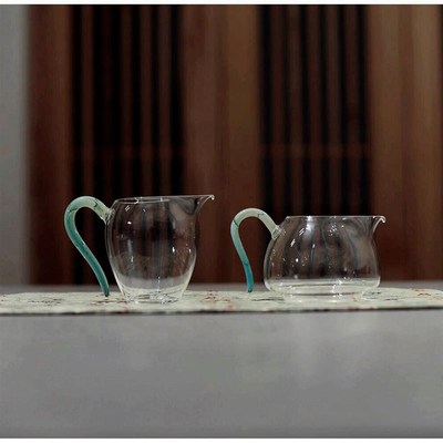 《勿念》草堂旦盅悠然公道杯高透耐热玻璃分茶器 公杯大号