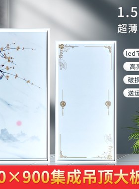 450x900集成吊顶灯LED平板灯客厅餐厅铝扣板嵌入式大板led灯45x90